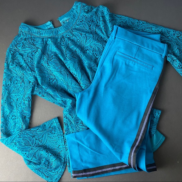 Turquoise Old Navy Pixie pants - Picture 1 of 7